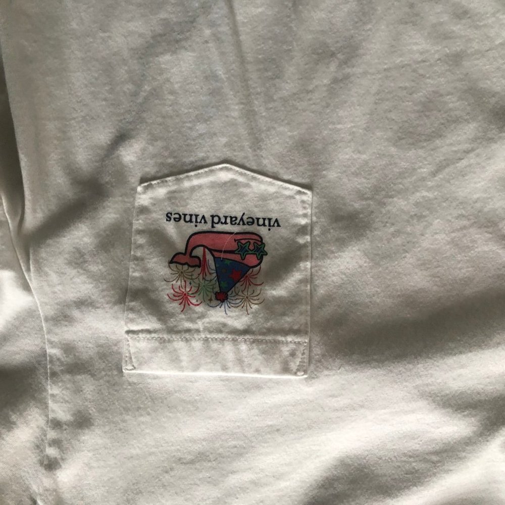 Boys White Vineyard Vines Classic L/S Tee Size XL - Picture 4 of 4